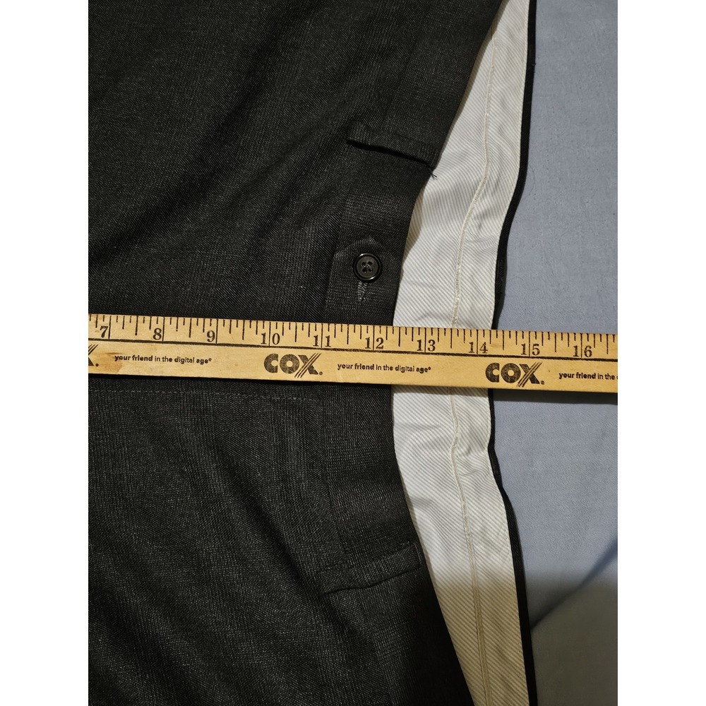 Ralph Lauren Pants Mens 42x32 Black Slim Fit Dress Trousers Stretch Formal - Picture 3 of 6